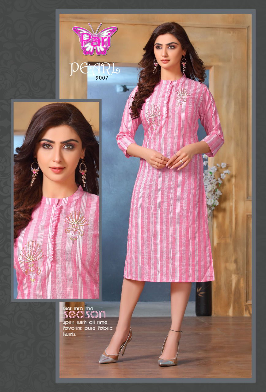 Pari Pear 9 Casual Wear Latest Fancy Lining Designer Rayon Kurtis Collection 